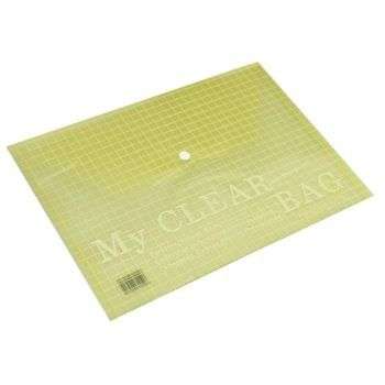 Clear Pvc A4 Envelope Yellow
