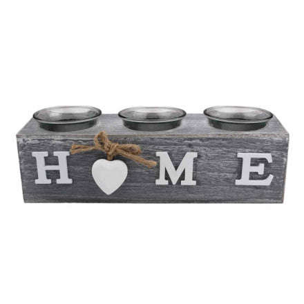 MHome Heart-Shaped Wooden Tealight Candle Holders  Rustic Decor Candle Stand for Home, Wedding...
