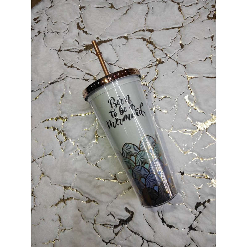 Plastic Travel Cup with straw - 650ml