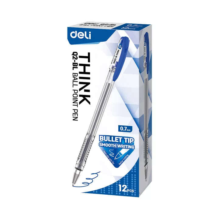 Think Ball Point Pen-Blue 12pc