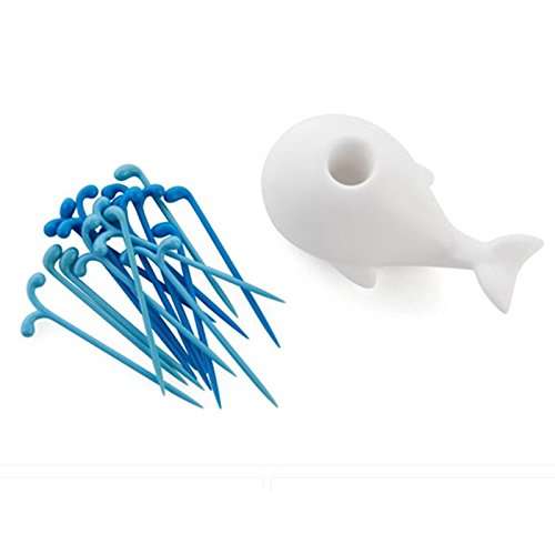 Whale Toothpick Porcelain  Toothpick Holder