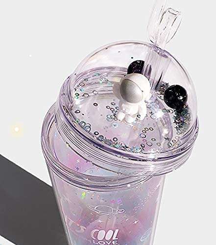 450ml Astronaut Travel Mug with Straw Space Water Bottle