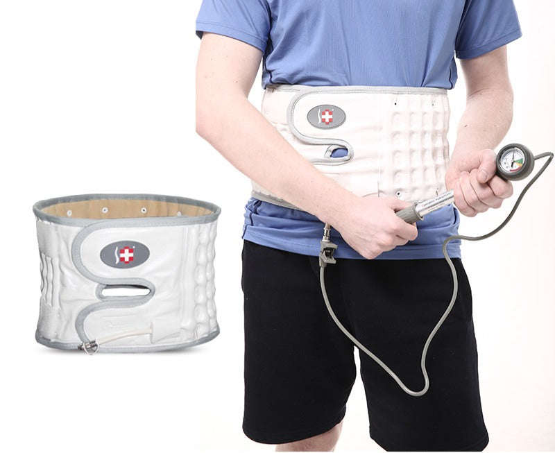 Double Air Traction Belt with Gauge Manual Pump