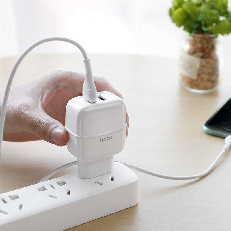 Wall charger C77A Highway dual port charger EU plug