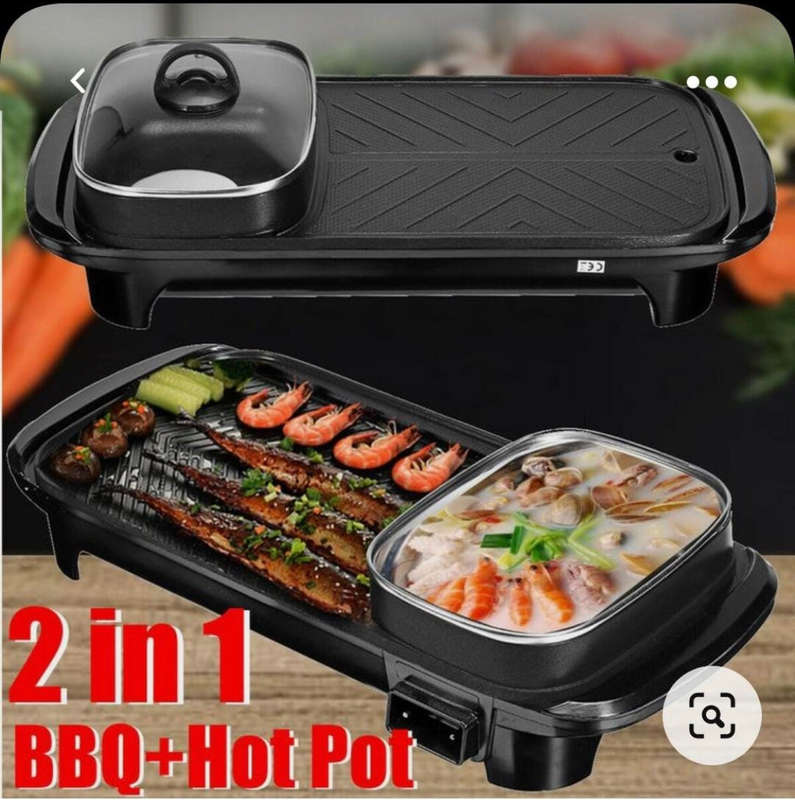 2 in 1 Electric BBQ & Hotpot