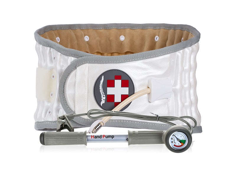 Single Air Traction Belt with  Gauge Manual Pump