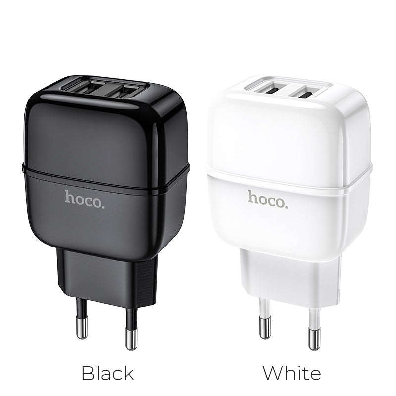 Wall charger C77A Highway dual port charger EU plug