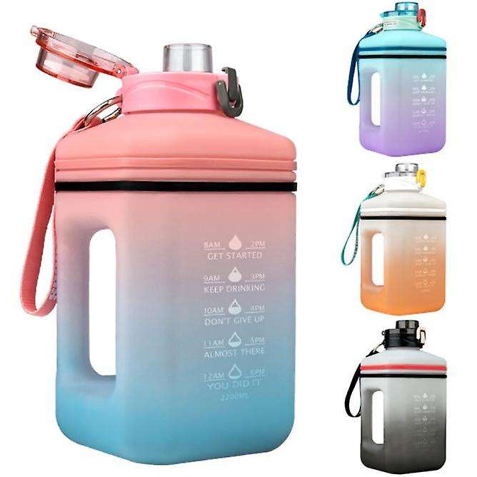 2 Litre Leak Proof Water Bottle With Straw