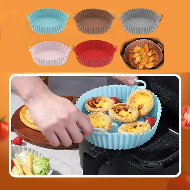 Silicone Air Fryer Liners - Red