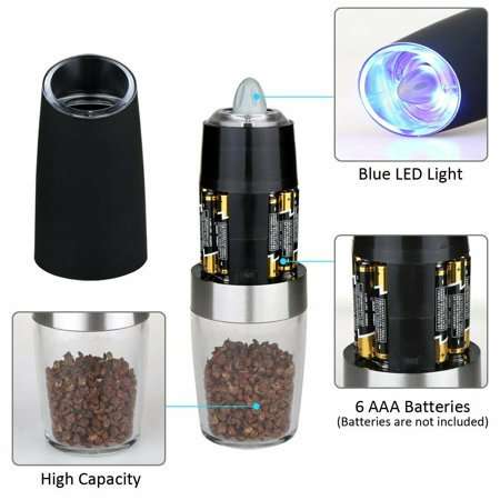 Gravity Electric Salt and Pepper Mill