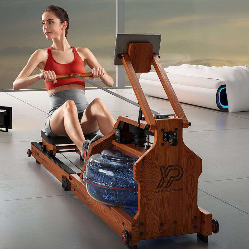 Wooden Water Resistance Rowing Machine - Black Friday Deal