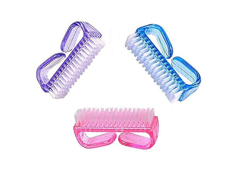 Handle grip nail brush set - Green