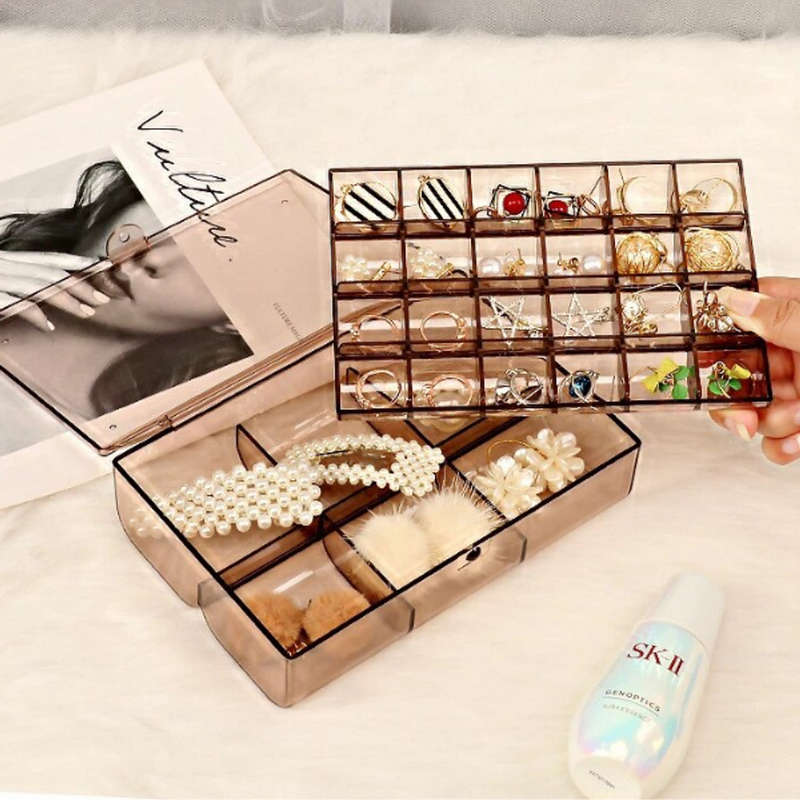 Transparent 3layer Jewellery Box