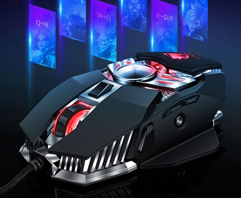 T-WOLF V10 Wired Gaming Mouse - Black