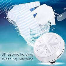 Portable Mini Washing Machine Ultrasonic Turbine Clothes Washer for Travel Home