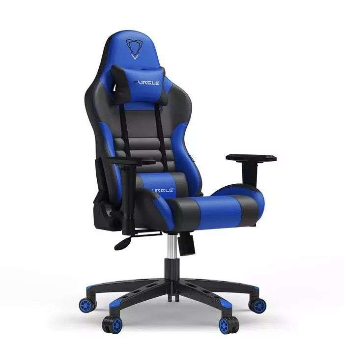 Ergonomic Gaming Chair  Racing-Style Office Chair with Lumbar Support
