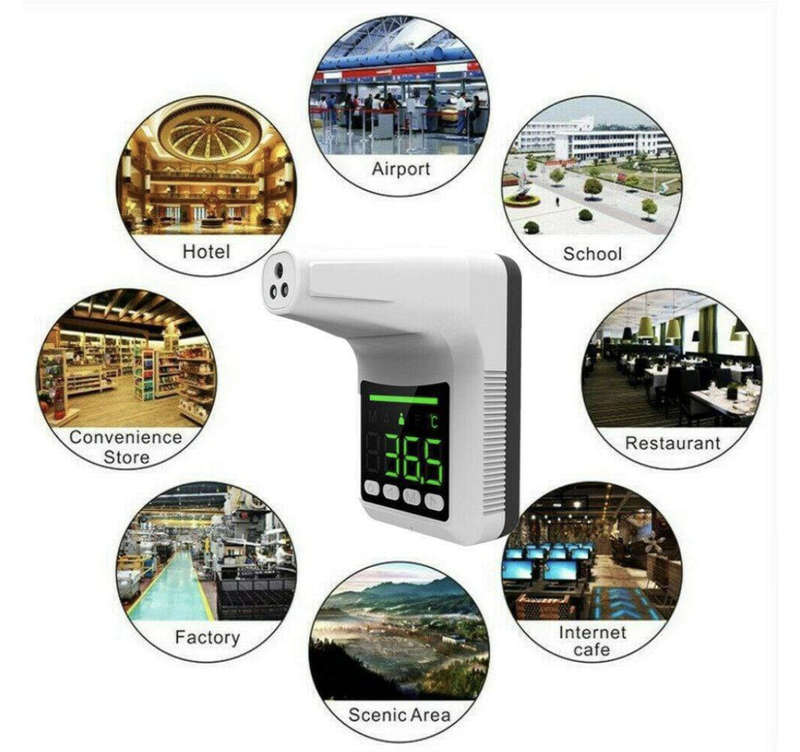 K3-Pro Wall mounted Automatic Infrared Digital Forehead Thermometer