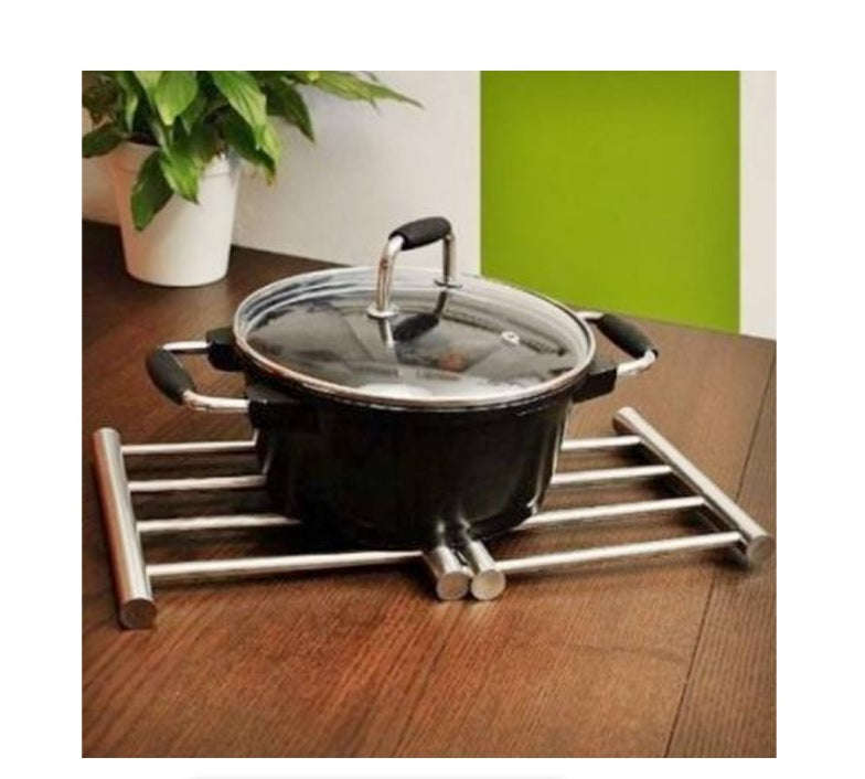 Extendable Stainless Steel Pot Holder  Adjustable Trivet For Hot Dishes, Cookware & Pans