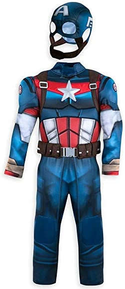 Marvel Captian America Deluxe Muscle Kids Costume