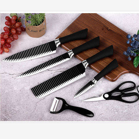 Non-stick Coated Kitchen Knife Sets  6pc Set