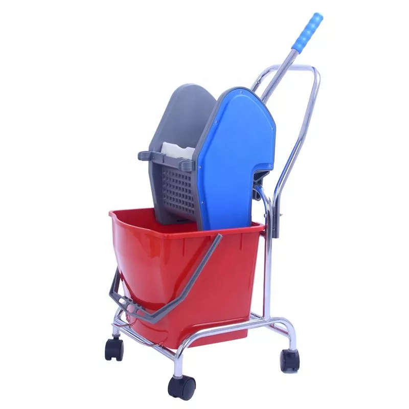 Single Bucket 25L Mop Wringer Trolley