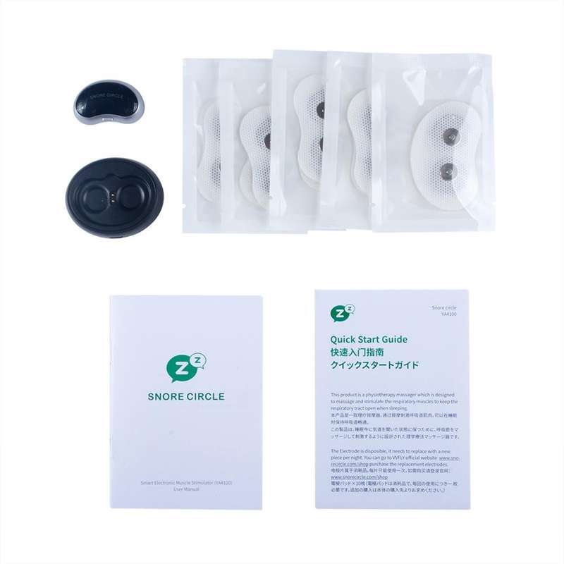 SNORE CIRCLE - Bluetooth Anti-Snore Device Muscle Stimulator