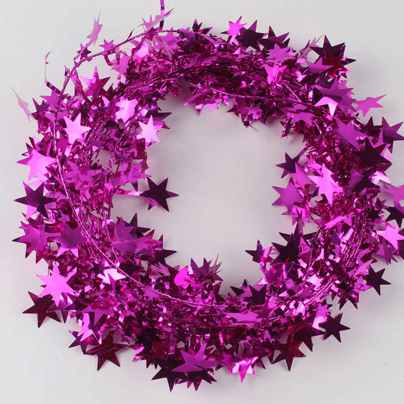 Christmas Tinsel With Stars