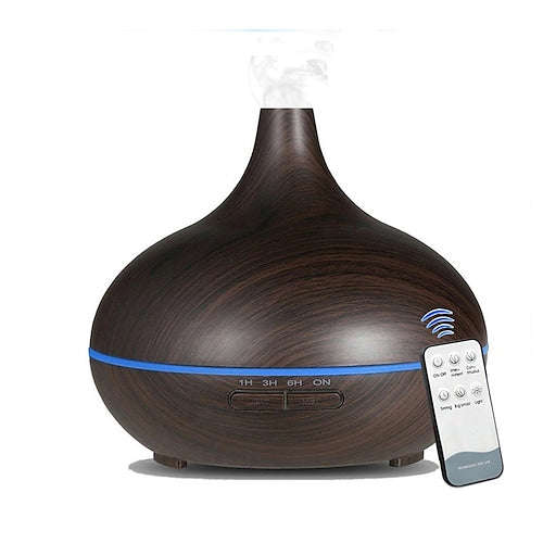 Aromatherapy Essential Oil Diffuser Wood Grain - Remote Control