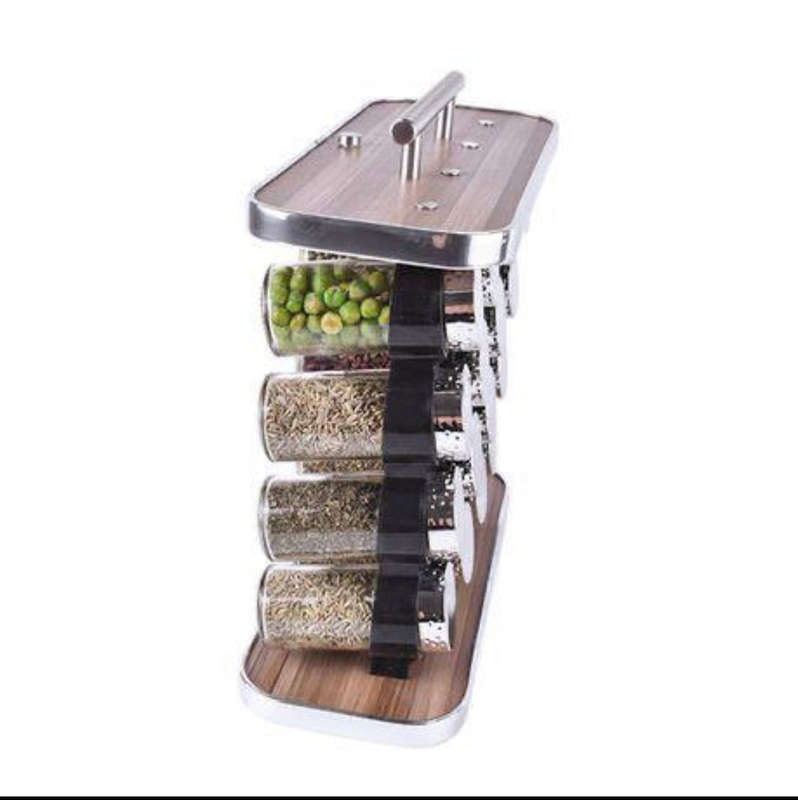 Spice Rack Stainless Steel Seasoning Cans 16 sets