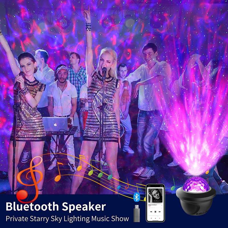 Starry Sky LED Party Bluetooth Speaker and Projector