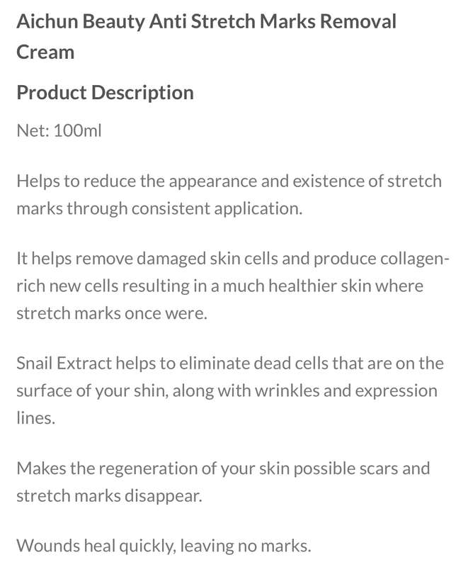 Snail Remove Pregnancy Scars Acne Cream Stretch Marks Treatment Maternity Rep