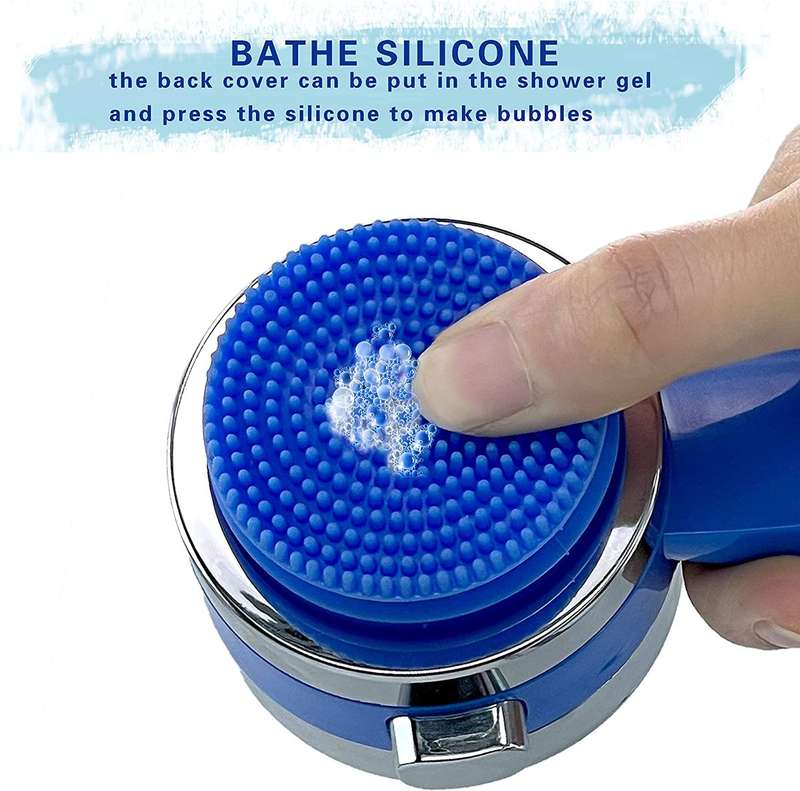 Pet Shower Attachment, Soft Brush, Soap Dispenser, Pet Washer & Sprayer