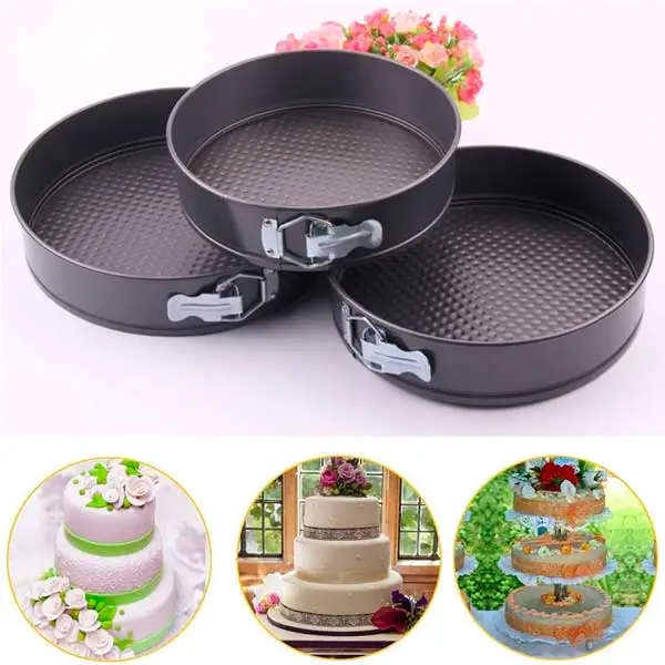 3pcs Round Shape Cake Mold