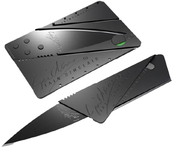 Credit Card Folding Wallet Safety Knife
