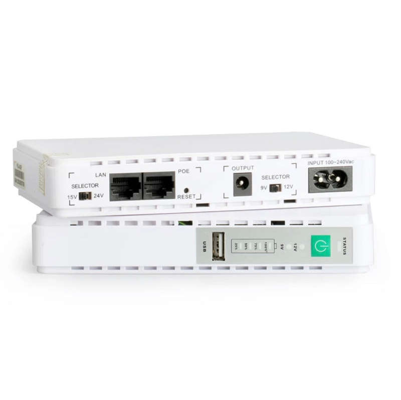PORTABLE MINI DC UPS 8800mAh POE PORT 15V/24V