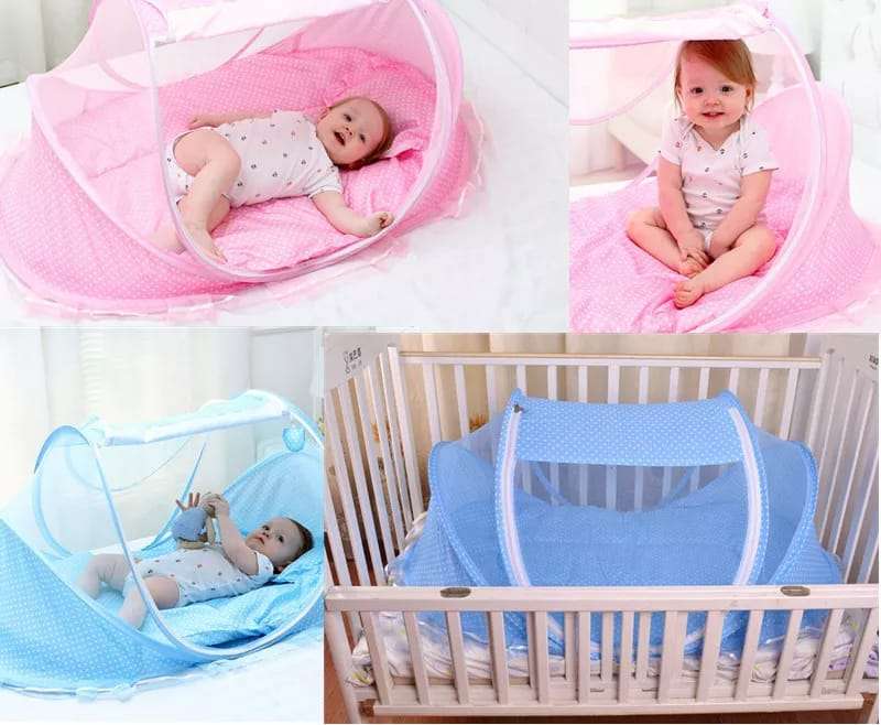 Folding Children Crib & Mosquito Nets