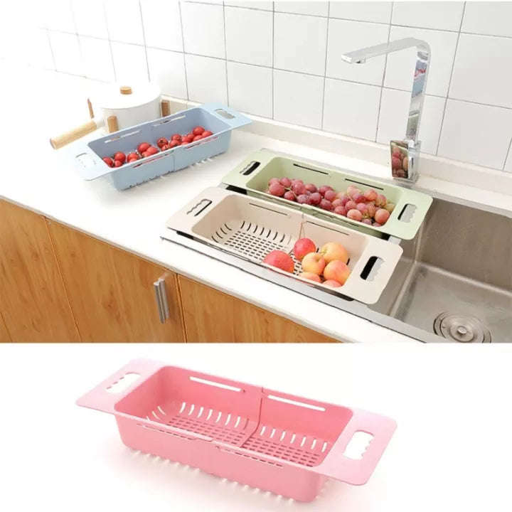 Kitchen Sink Rack Plastic Bowl Stand Water Trough Telescopic Leachate Kitchen
