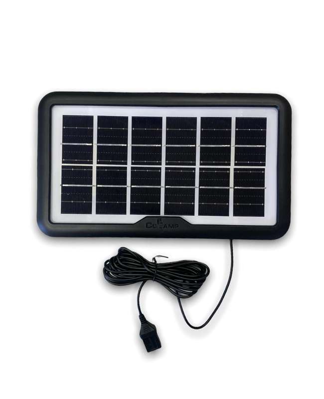 6V 3.8W Portable Solar Panel Charger  Multi-Head USB Cable, IP65 Waterproof, Outdoor Power Supply