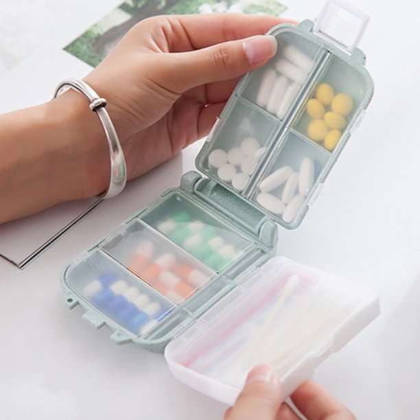 Waterproof Small Pill Box Organizer - Blue