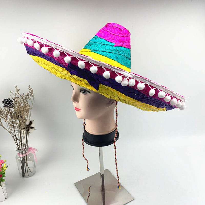 Straw Mexican Sombrero Hat
