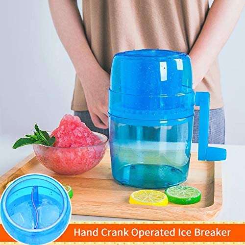 Ice Shaver, Shaved Ice Machine, Hand Crank