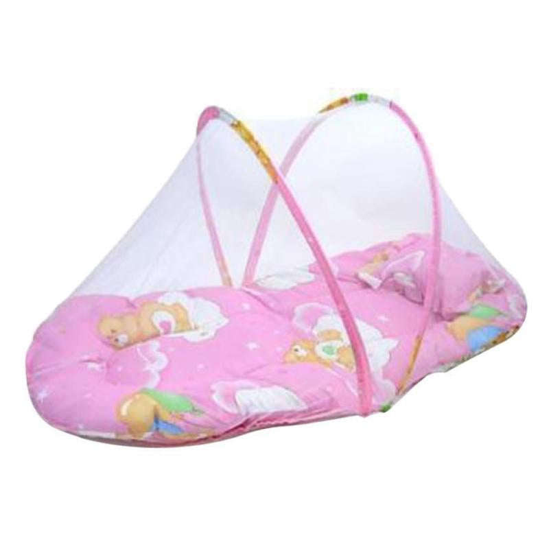 Happy Baby Mosquito Net Cradle Baby Bed - blue