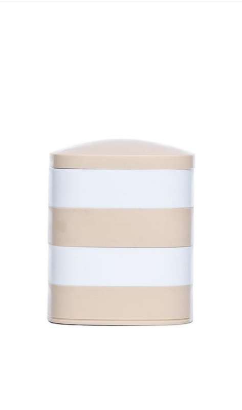LED Rechargeable Cosmetic Mirror Storage Box - pink