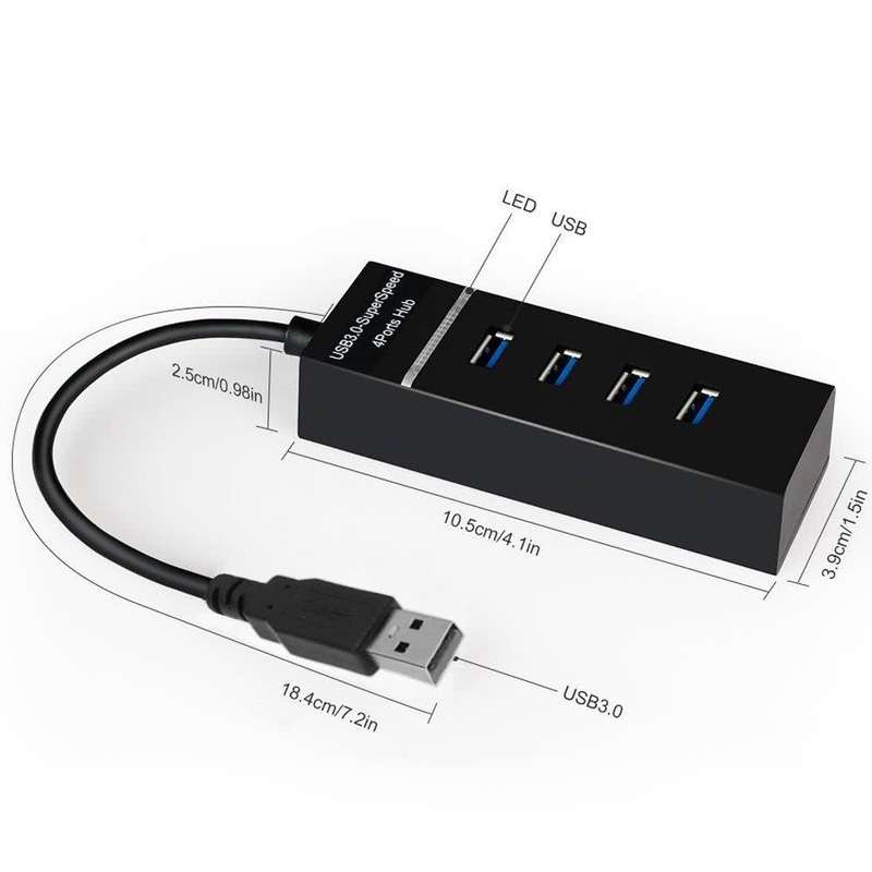 Hoco USB 3.0 High-Speed 4-Port USB Hub
