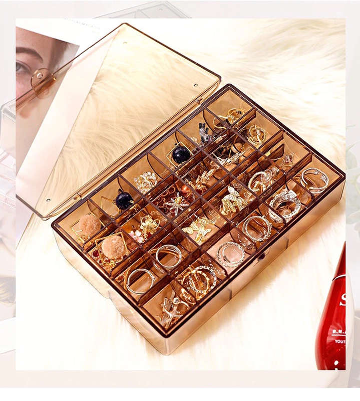 Transparent 3layer Jewellery Box