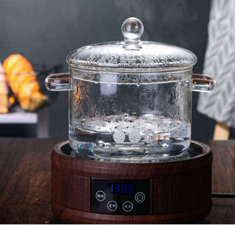 Clear Glass Cooking Pot