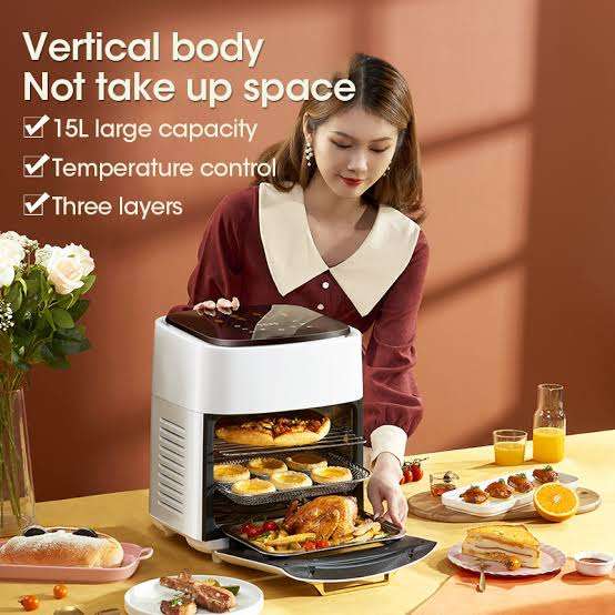 15L No Smoke Air Fryer  Multifunctional Household Oil-Free
