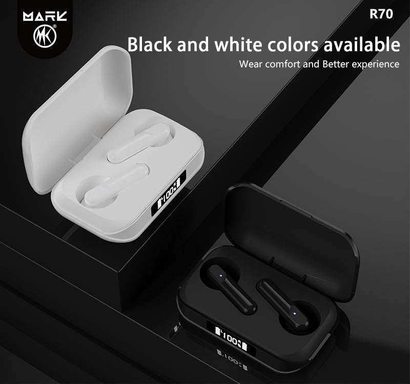 Smart TWS Wireless Bluetooth Earphones - Black