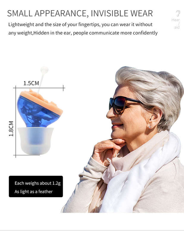 Digital Mini Invisible Hearing Aid - CIC In Ear Type GM-910