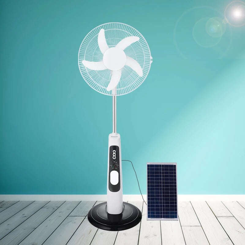 Solar electric fan Solar fan 16"Big Fan AC/DC Rechargeable fan w